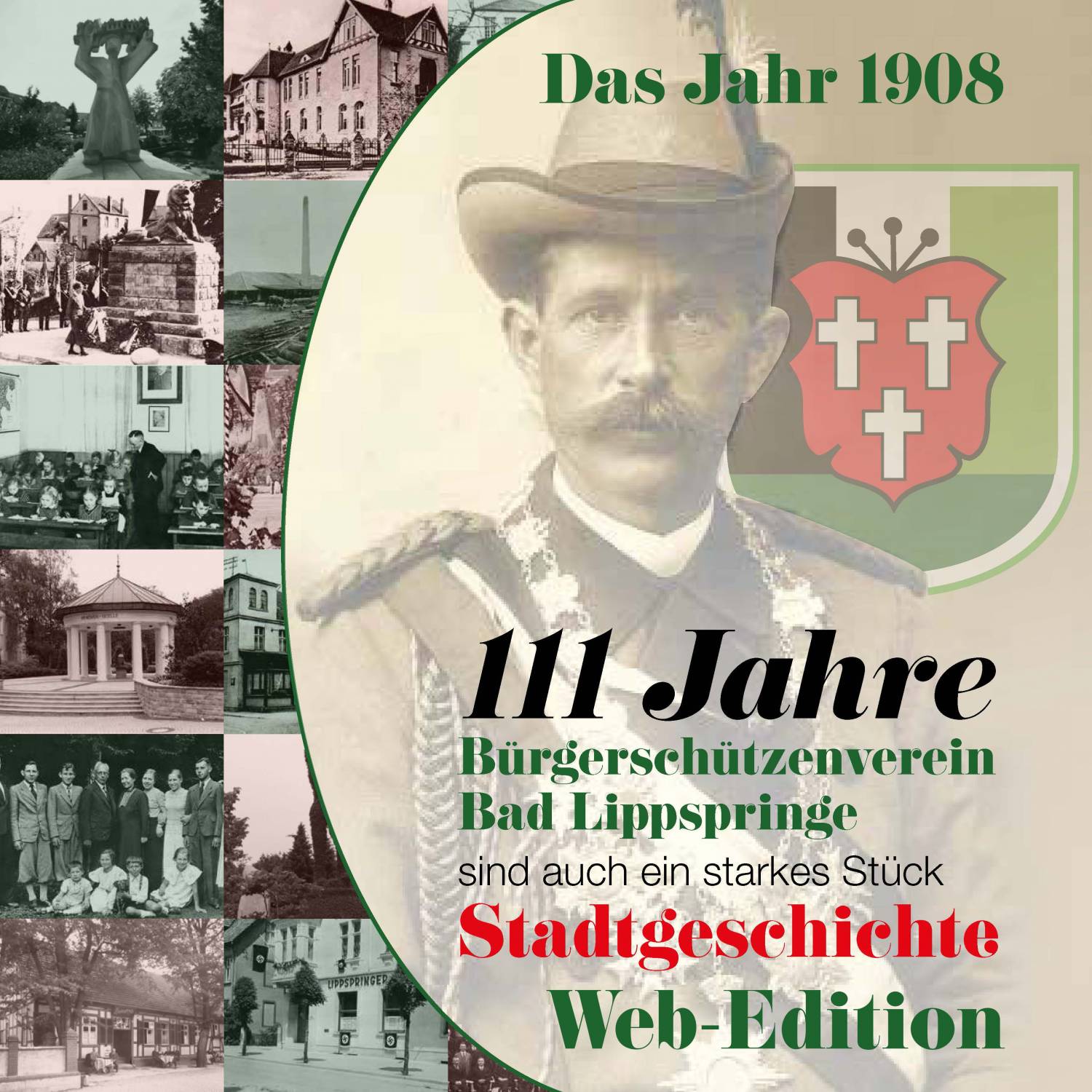 1908: Marsch in neuen grau-grünen Joppen